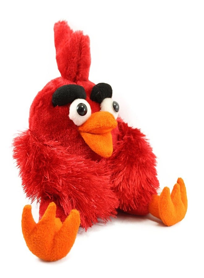 Tickles Sitting Angry Bird Stuffed Soft Plush Toy for Kids Birthday Gifts (Size: 22 cm Color: Red) - Image 3